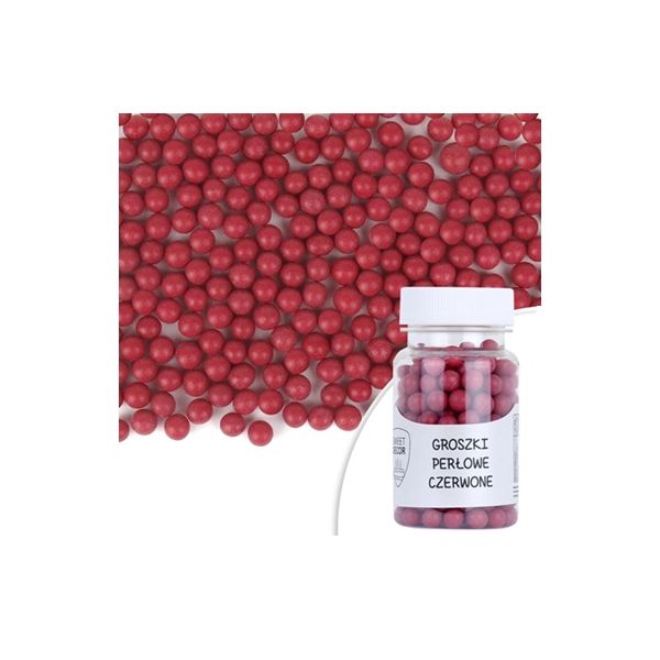 Perličky perlové červené 50 g