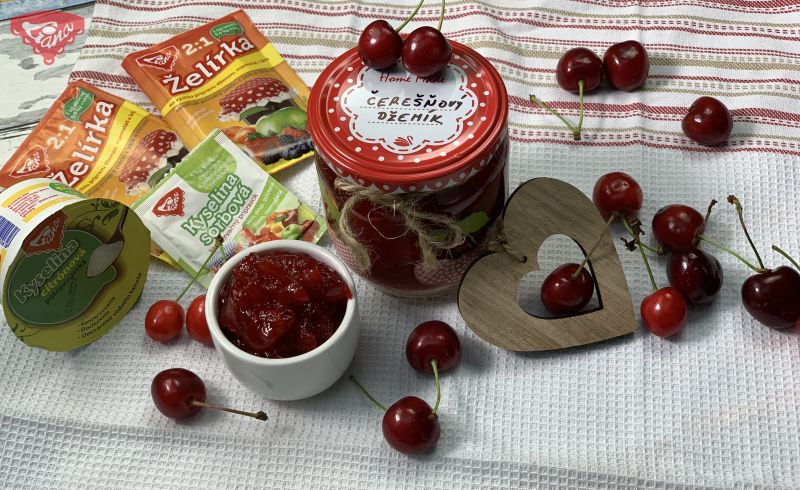 Delicious cherry jam