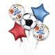 Luftballons und Girlanden Fußball